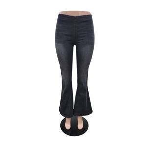 Blank Paige Women's Flare High Rise Pull On Jeans Size‎ Small Black
